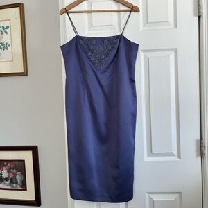 Alex Evenings Petite Purple beaded cocktail Dress